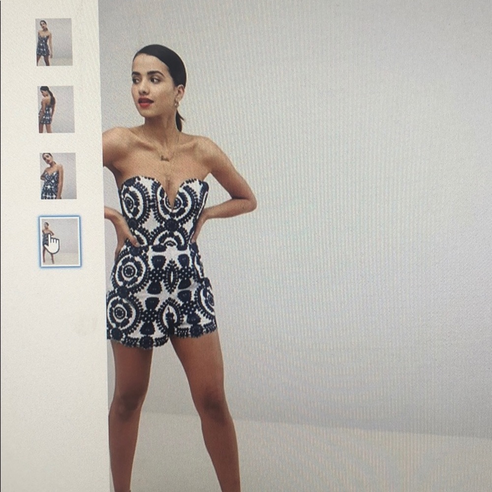 ASOS Babdeau Playsuit in Broderie